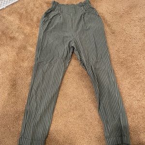 Olive paperbag pants